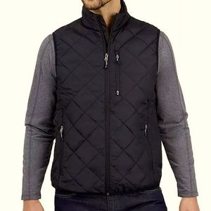 FREE COUNTRY Trail Creek Puffer Vest, Jet Black